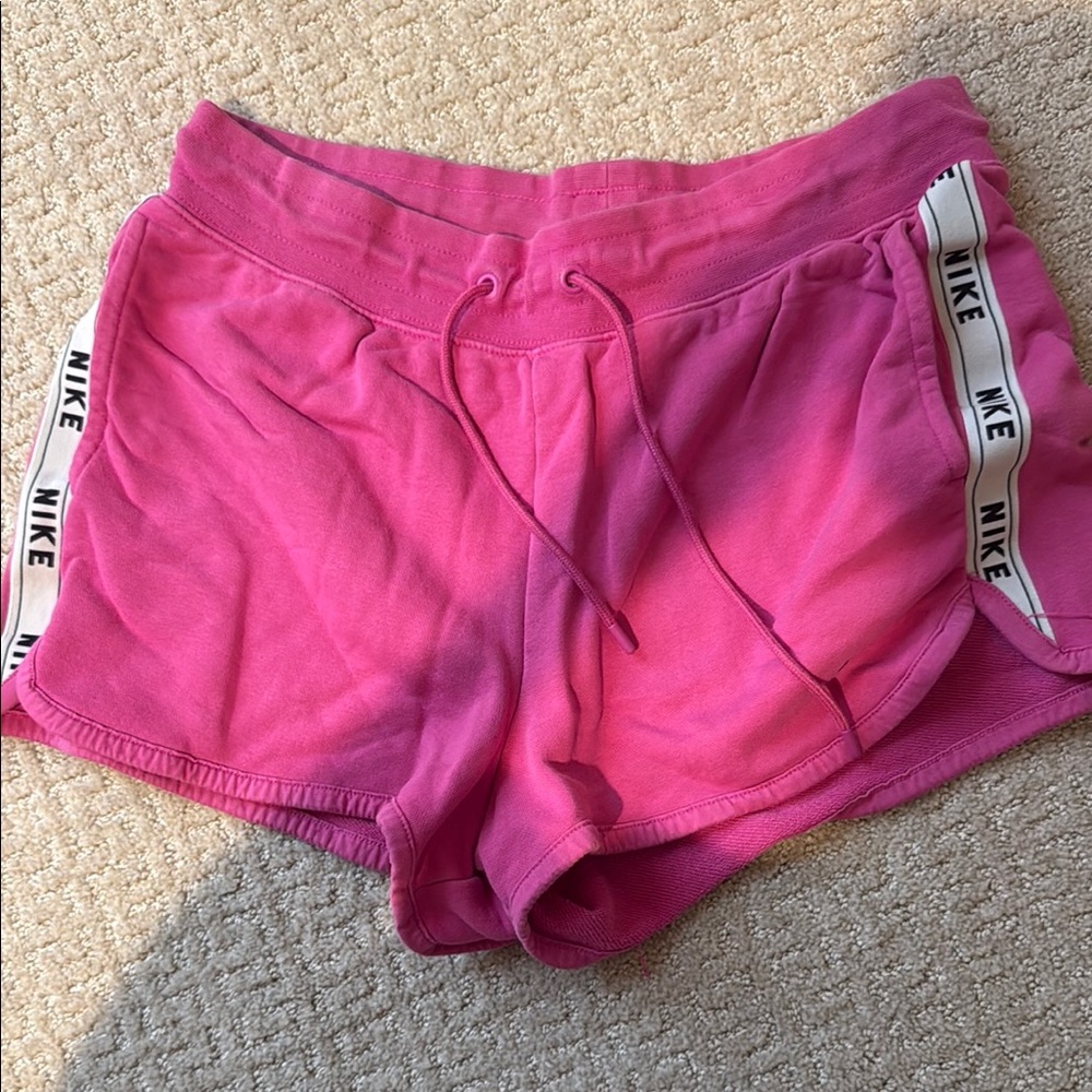 Nike Pink Athletic Shorts Lightweight Elastic Waist